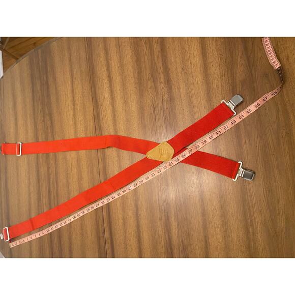 America's Choice Top Grain Cowhide‎ and Red Nylon Suspenders Workwear - Picture 8 of 9